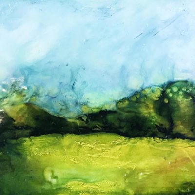 sonne_im_wiesengrund_wachs_ölpast__pigm_15x10cm_2018_a_ziller